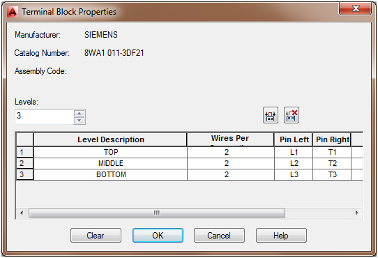 Terminal Block Properties