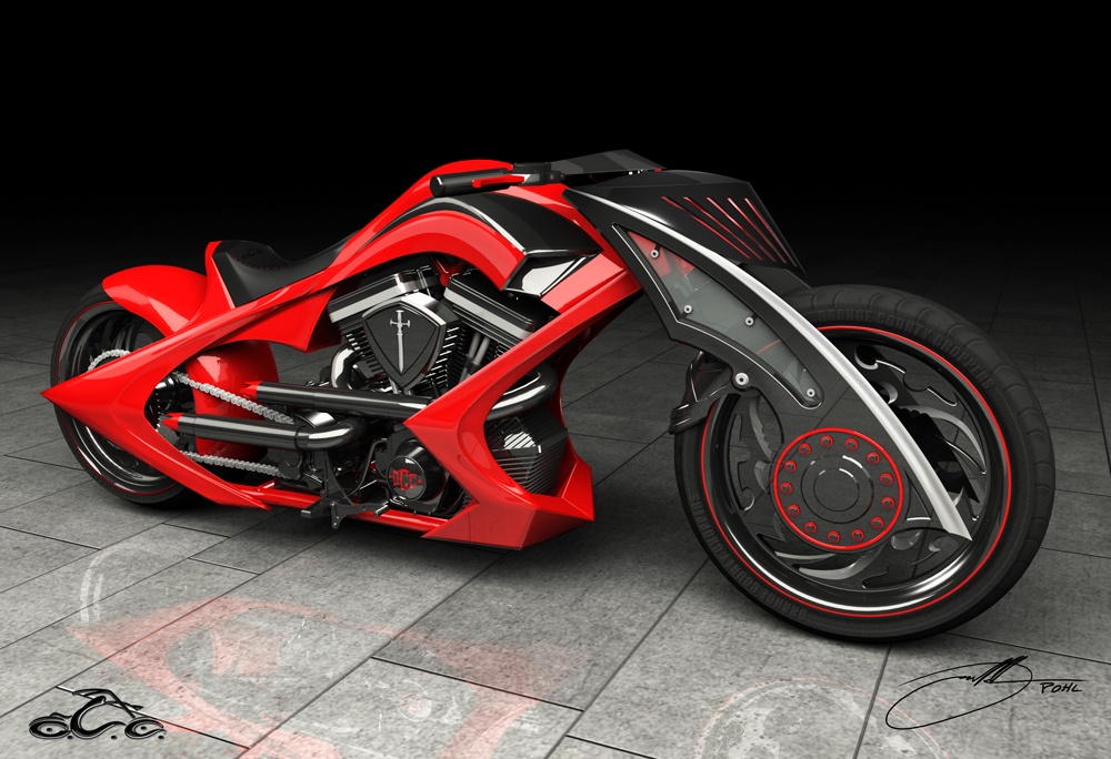 Orange county choppers dragon sales bike