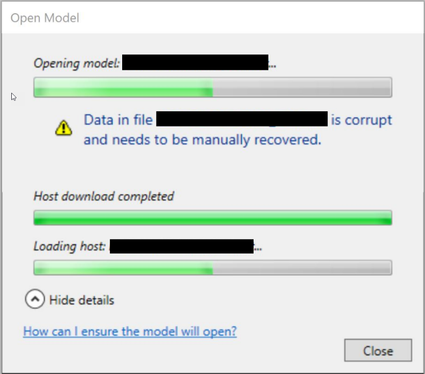 Unable to open a BIM 360 Model in Revit