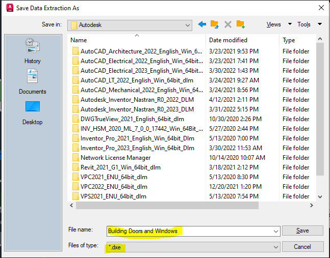 Technical Tooltip AutoCAD’s “Data Extraction” Command