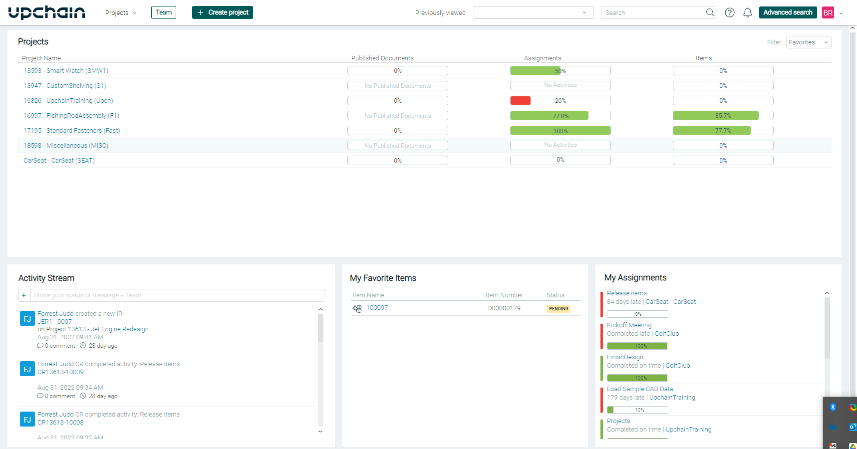 Upchain Interface